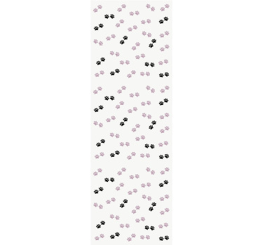 Rollo fenster kinderzimmer mit katzenpfotenmotiven - TenStickers