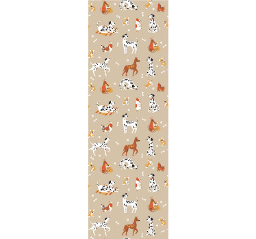 Rollo fenster kinderzimmer mit schönen süßen hunden - TenStickers