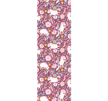 Rollo fenster kinderzimmer mit schönem einhornmuster - TenStickers