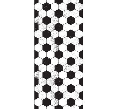 Rollo fenster kinderzimmer mit grunge fußballmuster - TenStickers