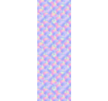 Rollo fenster kinderzimmer in bunten meerjungfrauenschuppen - TenStickers