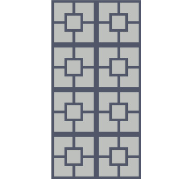 사무실 블라인드 정사각형 패턴 레이아웃 - TenStickers