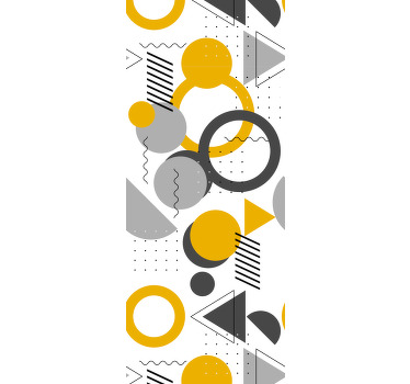 사무실 블라인드 seamless 레트로 기하학 패턴 - TenStickers