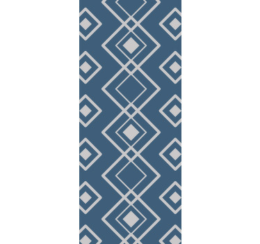 사무실 블라인드 슈퍼프레스코 이지 네이비 기하학적 - TenStickers