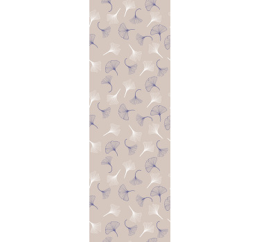 Store enrouleur bureaux feuilles de ginkgo crème - TenStickers