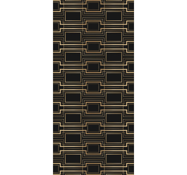 Ρολό για γραφεία με σχέδιο διακόσμησης χρυσών κορνιζών - TenStickers