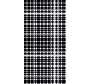 사무실 블라인드 흑백 체크 패턴 - TenStickers