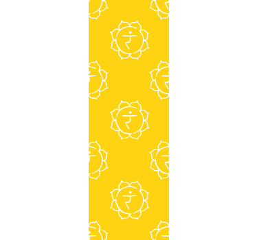 사무실 블라인드 태양신경총 차크라 심볼 - TenStickers