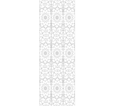 사무실 블라인드 꽃무늬 - TenStickers