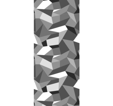 사무실 블라인드 블랙 앤 화이트 삼각형 - TenStickers