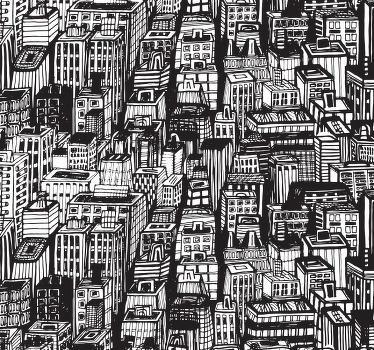 사무실 블라인드 뉴욕 마천루 - TenStickers