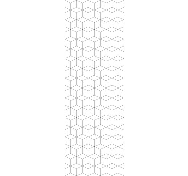 사무실 블라인드 기하학적 큐브 패턴 - TenStickers