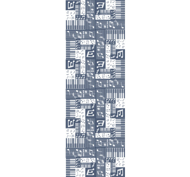 Roleta dla nastolatka muzykalne piano - TenStickers