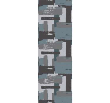 Cortina roller juvenil bloques pintados en colores claros - TenVinilo