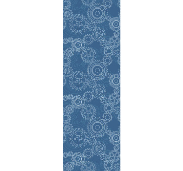 Cortina roller juvenil patrón de cadenas mecánicas 3d - TenVinilo