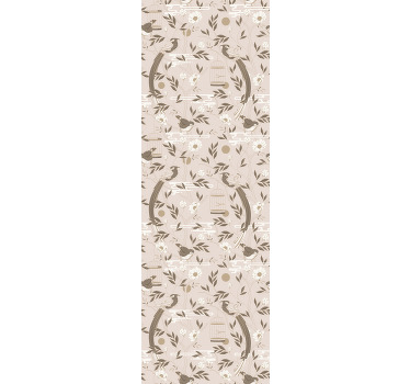 Cortina roller juvenil hojas antiguas eclécticas - TenVinilo