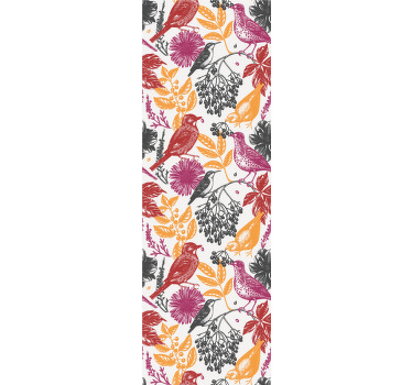 Cortina roller juvenil patrón de flores silvestres - TenVinilo