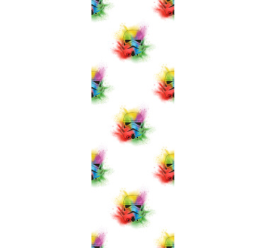 Cortina roller juvenil patrón de cabezas de trooper - TenVinilo