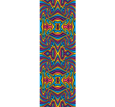 Cortina roller juvenil colores vivos y líneas divertidas - TenVinilo