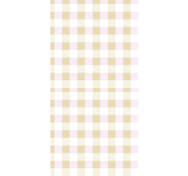 Cortina roller juvenil tartán rosa y dorado - TenVinilo