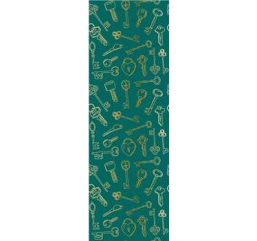 Rolgordijn tienerkamer sleutels en sloten - TenStickers