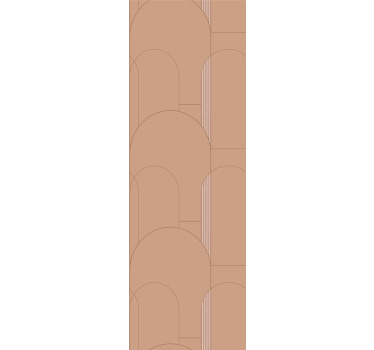 Estore de rolo modernos com padrões arcos bege - TenStickers