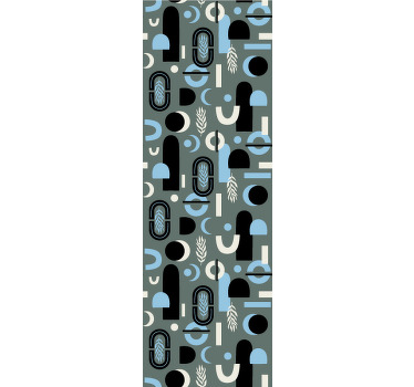 Estor enrollable moderno collage de formas geométricas - TenVinilo