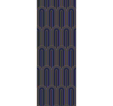 Estore de rolo modernos com padrão de linhas arqueadas - TenStickers