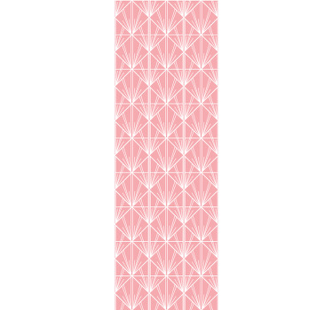 Cortina roller moderno patrón geométrico rosa - TenVinilo