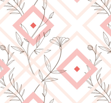 Cortina roller moderno rombos mapuche - TenVinilo