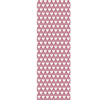 Cortina roller moderno corazones entrelazados - TenVinilo