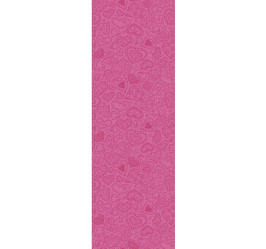 Cortina roller moderno corazones mezclados - TenVinilo