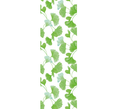 Estore de rolo modernos folhas de ginkgo verde - TenStickers