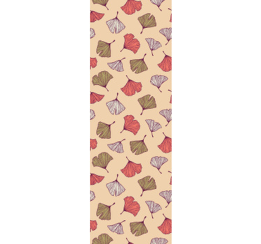 Estore de rolo modernos folhas de ginkgo coloridas - TenStickers