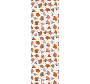 Estore de rolo modernos folhas de ginkgo desenhadas à mão - TenStickers