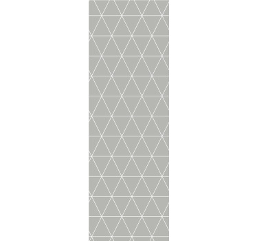 Cortina roller moderno patrón geométrico gris claro - TenVinilo