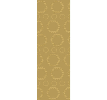 Estore de rolo modernos padrões hexagonais dourados - TenStickers