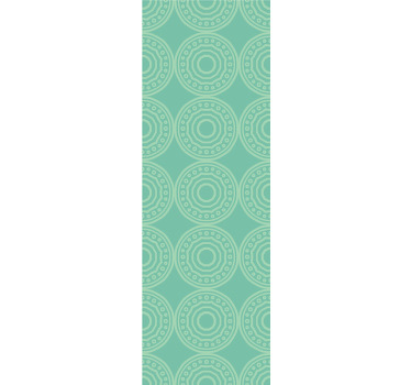 Estore de rolo modernos com padrão circular eclético - TenStickers