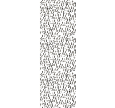 Estore de rolo modernos padrão de árvores pequenas - TenStickers