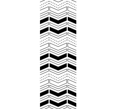 Modern roller blind with creative arrow shapes - TenStickers