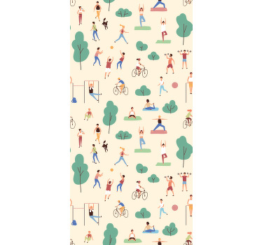 Modern roller blind for active lifestyles - TenStickers