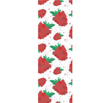 Modern roller blind berries watercolor stain pattern - TenStickers