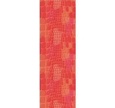 Modern roller blind in red crocodile skin pattern - TenStickers