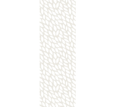 Estore de rolo modernos folhas brancas em cinza - TenStickers