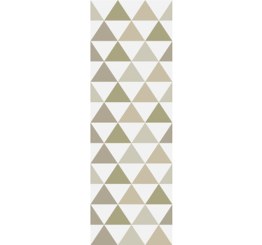 Estore de rolo modernos triângulos em tons de bege - TenStickers