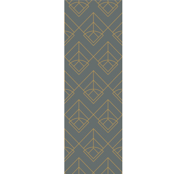 Estor enrollable moderno líneas doradas diagonales fondo gris - TenVinilo