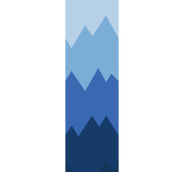 Estore de rolo modernos colcha branca e azul - TenStickers