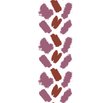 Estore de rolo modernos respingos de tinta rosa e vermelha - TenStickers