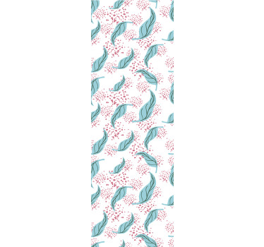 Estore de rolo modernos com respingo de pétala azul - TenStickers