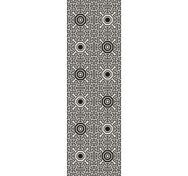 Estore de rolo modernos octógono e linhas - TenStickers